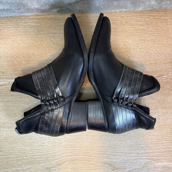 Diba Skyler Women's Ankle Boot Bootie Fall Heel Western Leather Black Size 7.5 - Picture 6 of 10